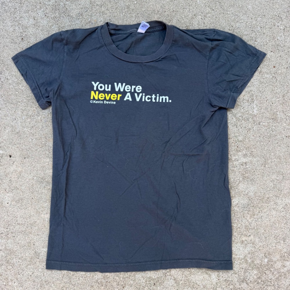 American Apparel Kevin Devine T Shirt Womens M Black Band Tee Indie Rock Music